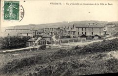 VINTAGE POSTCARD Hendaye Overall picture Of the Sanatorium Of the Town Of Paris