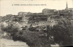 CPA Poitiers Notre Dame Des Dunes Et Le Quartier d'Abbeville