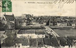 CPA Poitiers Panorama Pris Des Dunes