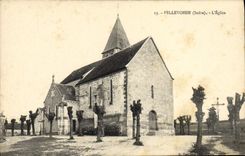 CPA Pellevoisin l'eglise 