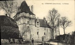 VINTAGE POSTCARD Cherveux the Castle