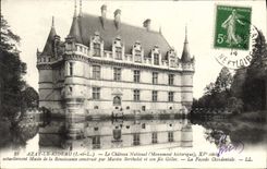 CPA Azay Le Rideau Le Chateau National 