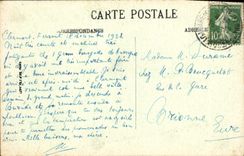 VINTAGE POSTCARD Clermont Ferrand House of the architects Stair-well Renaissance