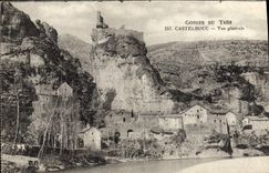 VINTAGE POSTCARD Castelbouc Falls View