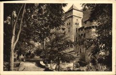 CPA Gorges Du Tarn Chateau De La Caze vue de la route 