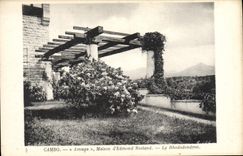 VINTAGE POSTCARD Cambo Arnaga House Of Edmond Rostand the Rhododendron