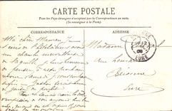 VINTAGE POSTCARD Biarritz Main beach the Low tide