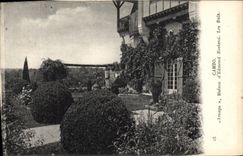 VINTAGE POSTCARD Cambo Arnaga House Of Edmond Rostand boxwood