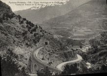 CPA Ligne Electrique De La Cerdagne Le Viaduc Et Tunnel De St Martin