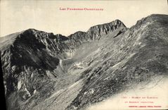 VINTAGE POSTCARD Massive Of Canigou and principal top