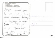 CPM Megeve Le Calvaire Vue generale et le Mont Blanc Le telepherique du Mont d'Arbois