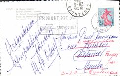 MODERN CARD Vichy the large casino Source Chomel Refreshment bar