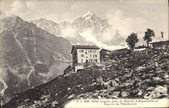 CPA Hotel Lognan Pres Du Glacier D'Argentieres Et Aiguille Du Chardonnet