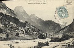 CPA Route De Brides Les Bains A Pralognan Le Planay et pointe de la Vuzelle