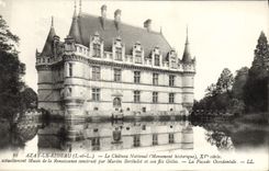 CPA Azay Le Rideau Le Chateau National