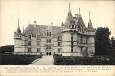 CPA Azay Le Rideau Chateau Constuit Par Martin et Gilles Berthelot