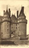 VINTAGE POSTCARD Langeais the Entry Of the Castle the Levis Bridge