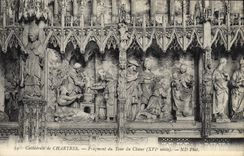 CPA Cathedrale De Chartres Fragment Du Tour Du Choeur