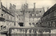 POSTAL Maintenon de la VENDIMIA el ataque frontal más situado más al sur del castillo