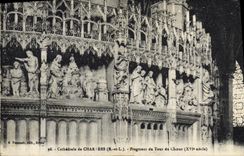 CPA Cathedrale De Chartres Fragment Du Tour Du Choeur