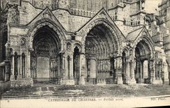 CPA Cathedrale De Chartres Portail Nord