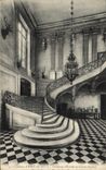 Castillo de la POSTAL de la VENDIMIA de Anet Pasillo de la entrada y duque grande de la escalera de Vendome
