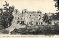 CPA Vence Ruines De I'Ancienne Commanderie Des Templiers