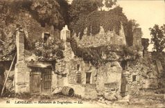 VINTAGE POSTCARD Langeais Dwelling Of Troglodytes