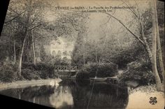 VINTAGE POSTCARD Vernet Les Bains the Paradise Of the Eastern Pyrenees the casino seen of the lake