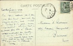 VINTAGE POSTCARD Tarbes Bust of Théophile Gautier