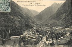 CPA Cauterets Vue generale prise du Mamelon Vert