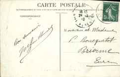 POSTAL Pau de la VENDIMIA una esquina del parque de Beaumont