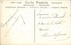 VINTAGE POSTCARD Drill De Fontainebleau the Throat With the Wolves