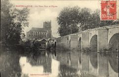 CPA Mantes La Jolie Le Vieux Pont Et I'Eglise