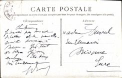 Calle de Corchin del hospital de París de la POSTAL de la VENDIMIA del suburbio santo Jacques