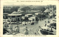 VINTAGE POSTCARD Paris International exhibition of Decorative Arts 1925 Esplanade of the Invalids Seen from of Manufacture Separate