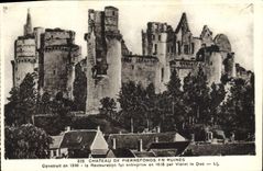 CPA Chateau De Pierrefonds En Ruines 