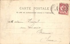 VINTAGE POSTCARD Drill of Interior Fontainebleau of the Camp of Avon Militaria