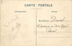 VINTAGE POSTCARD Drill of Fontainebleau Path of the Mastodons Walk of the Denecourt Tower