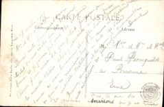 VINTAGE POSTCARD Suippes the Church destroyed By the Militaria Germans