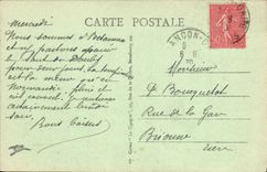 Puerta y basílica negras Jean de Besanzón de la POSTAL de la VENDIMIA les Bains Saint