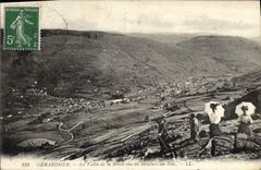 VINTAGE POSTCARD Gerardmer the Valley of the Bresse Seen of Moutiers of the Fairies
