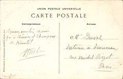 VINTAGE POSTCARD Cannes Boulevard of the Small cross Asses Mules