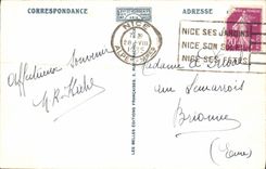 VINTAGE POSTCARD Nice the Garden Albert 1st and the Palate of the pier