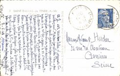 MODERN CARD Holy Dalmas De Tendse the church