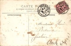 VINTAGE POSTCARD Lamalou Top the Roman Swimming pool