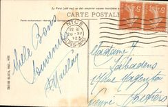 Paladar de la POSTAL de la VENDIMIA Niza de la puesta del sol del embarcadero