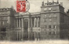 VINTAGE POSTCARD Floods of Paris January 1910 the House of Commons