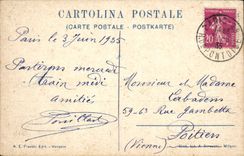VINTAGE POSTCARD Venezia Canal Large Paiazzo Frranchetti