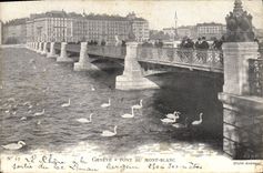 CPA Geneve Pont Du Mont Blanc